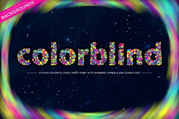 Colorblind: A Vibrant Color Font for Modern Creators