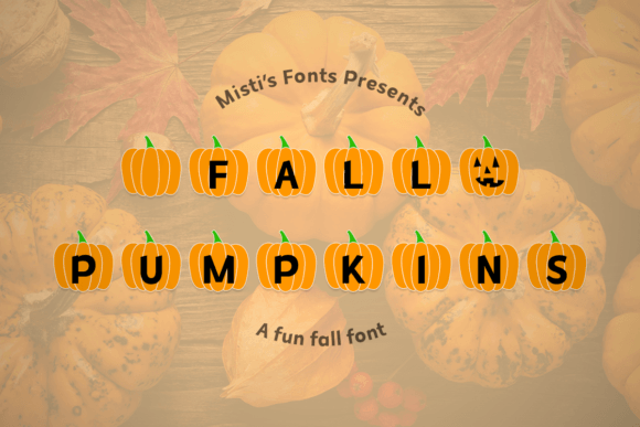 Fall Pumpkins: A Festive Typeface for Autumn Creations