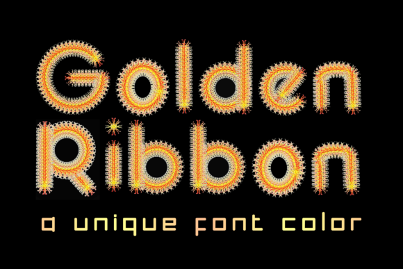 Golden Ribbon: A Modern Typeface for Striking Visuals