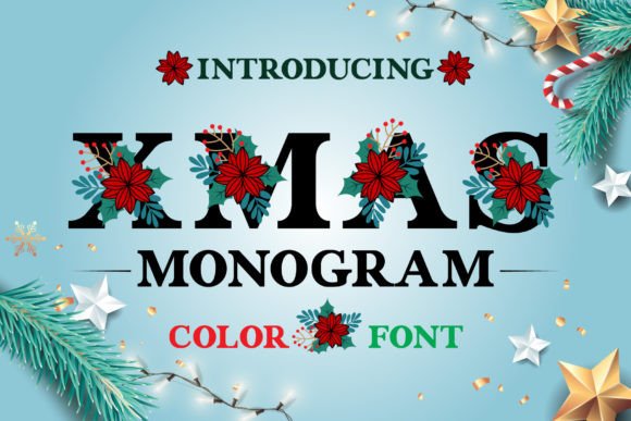 Infuse Your Designs with Holiday Cheer Using Xmas Monogram