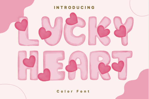 Lucky Heart: A Color Font for Whimsical Projects
