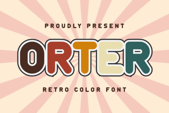 Orter: A Retro Color Font for Modern Creative Projects