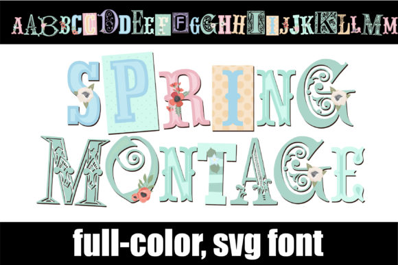 Spring Montage: A Fresh Approach to Color Typography