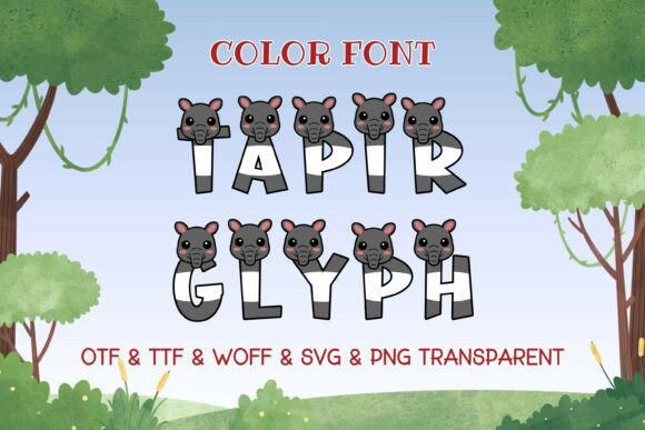 Tapir Glyph: Infusing Jungle Whimsy into Modern Typography