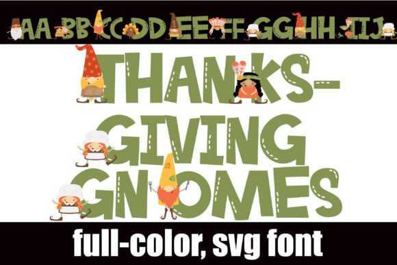 Thanksgiving Gnomes: A Playful Sans Serif for Festive Design
