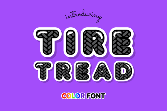 Tire Tread: A Creative Font for Impactful Design